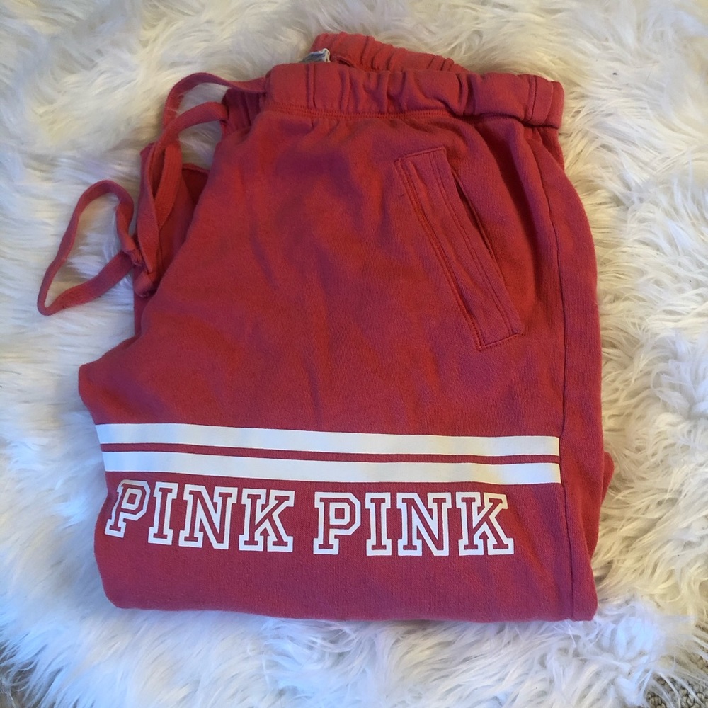 PINK Boyfriend Pant pale red size small